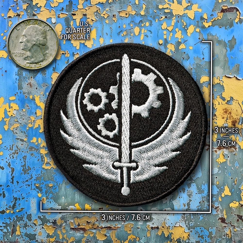 Fallout Brotherhood of Steel Logo Patch - Image 4